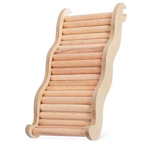 BUGUUYO Hamster Kletterleiter Aus Wellenform Design Für Kleintiere Wie Hamster Rennmäuse Und Chinchillas Vielseitig Einsetzbar Als Kletterspielzeug Oder Brücke von BUGUUYO