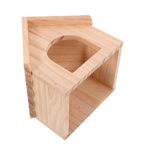 BUGUUYO Futterplattform aus Holz Hütte für Hamster Meerschweinchen Kleintiere Versteck Holzhütte Versteck Beißfest Sichere Umgebung BUGUUYO Futterplattform aus Holz Hütte für Hamster Meerschweinchen Kleintiere Versteck Holzhütte Versteck Beißfest Sichere Umgebung von BUGUUYO