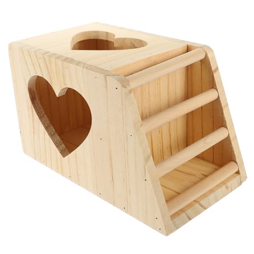 BUGUUYO Hasengrasständer Coop Spitze Stall Nahrungssuche Hamster Freistehend Ratte Schüsseln Hängematte Automatisch Korb Anlasser Wild Taube Vieh Puzzle Heu Hölzern Beige von BUGUUYO