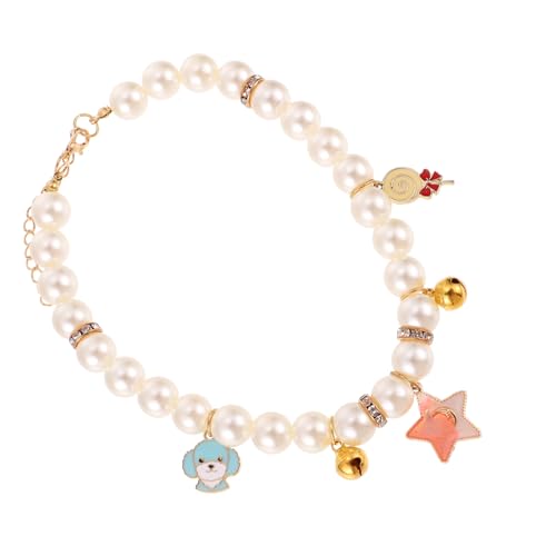 BUGUUYO Elegantes Katzenhalsband Dekorative Katzenhalskette Kätzchen-glockenhalsband Welpen-Halskette Ornament BUGUUYO Elegantes Katzenhalsband Dekorative Katzenhalskette Kätzchen-glockenhalsband Welpen-Halskette Ornament von BUGUUYO