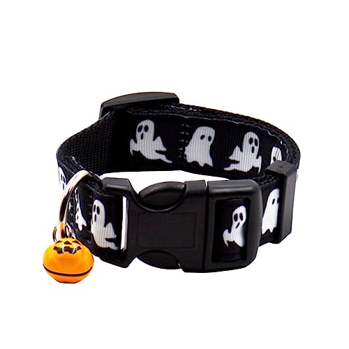 BUGUUYO Katzenhalsbänder Halloween Hunde Halsband Verstellbares Hunde Halsband bequemes Haustierhalsband Verstellbares Haustierhalsband von BUGUUYO
