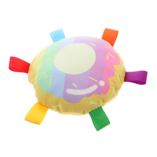 BUGUUYO Donut-kauspielzeug Für Hunde Plüsch-Donut-soundspielzeug Quietschendes Donut-förmiges Spielzeug Für Welpen Ausgestopftes Kauspielzeug Mit Sound Für Kleine Hunde von BUGUUYO