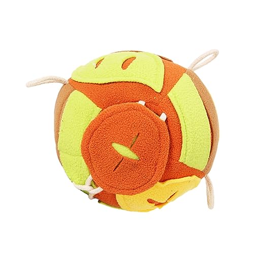 BUGUUYO Haustier Schnupftabakspielzeug Interaktive Spielzeugbälle Puzzle- Hunde-leckerli Quietschen Interaktiv Für Hunde Entwicklungsspielzeug Welpen Polarfleece Green von BUGUUYO