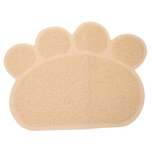 BUGUUYO Haustier Wurfmatte Pfotenform rutschfest für Futter und Wassernäpfe Schützt Schmutz Reinigen Niedliches Design für Katzen BUGUUYO Haustier Wurfmatte Pfotenform rutschfest für Futter und Wassernäpfe Schützt Schmutz Reinigen Niedliches Design für Katzen von BUGUUYO