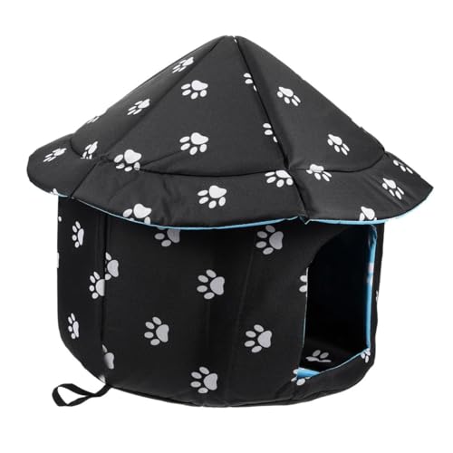 BUGUUYO Haustierbett Hundebett Welpe Katze nach Hause Indoor-Hundehütte Chihuahua-Bett Zwinger Haustiere halbgeschlossenes Katzenhaus Haustier Zelt Katzenhaus wetterfest Schwamm Black BUGUUYO Haustierbett Hundebett Welpe Katze nach Hause Indoor-Hundehütte Chihuahua-Bett Zwinger Haustiere halbgeschlossenes Katzenhaus Haustier Zelt Katzenhaus wetterfest Schwamm Black von BUGUUYO