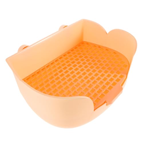BUGUUYO Haustierkaninchen -Toilette Häschen Toilette Heufutterstation Für Kaninchen Einstreu Für Kleintiere Kleines Tierbad Hasen-katzentoilette Frettchen Katzentoilette Orange Plastik BUGUUYO Haustierkaninchen -Toilette Häschen Toilette Heufutterstation Für Kaninchen Einstreu Für Kleintiere Kleines Tierbad Hasen-katzentoilette Frettchen Katzentoilette Orange Plastik von BUGUUYO