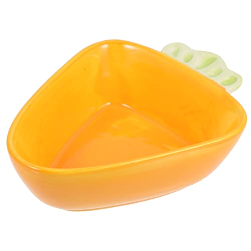 BUGUUYO Keramik-Karotten-Herz-schüssel Für Hamster Futterspender Für Haustiere Meerschweinchen Eichhörnchen Picknicktisch BUGUUYO Keramik-Karotten-Herz-schüssel Für Hamster Futterspender Für Haustiere Meerschweinchen Eichhörnchen Picknicktisch von BUGUUYO