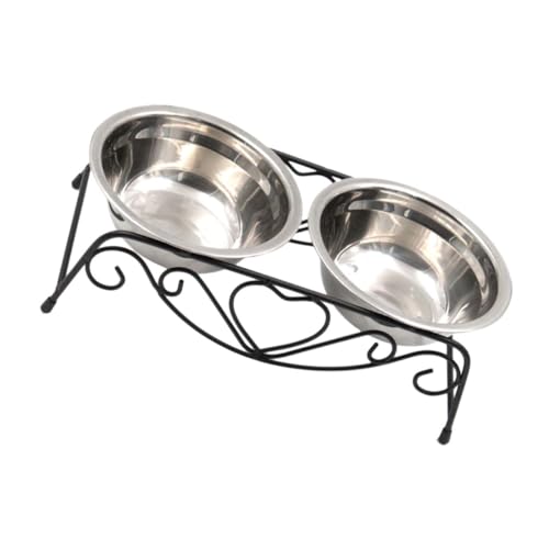 BUGUUYO Doppelnapf Edelstahl Katzenfutter Becken Pet Feeder Für Hunde Katzen BUGUUYO Doppelnapf Edelstahl Katzenfutter Becken Pet Feeder Für Hunde Katzen von BUGUUYO