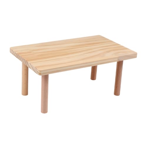 BUGUUYO Käfig Hamster Spielzeug Holz Laufstall Kleintier Möbel Hamster Zweite Ebene Sichere Stabile Plattform von BUGUUYO
