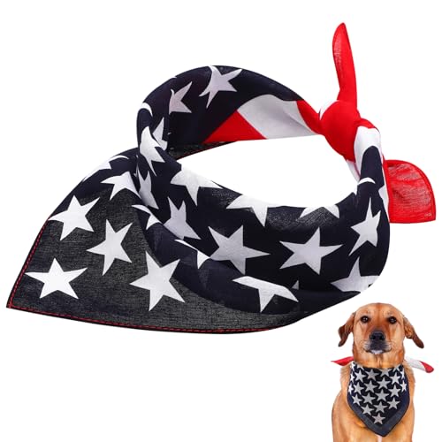 BUGUUYO Hunde-anzieh-Accessoire Dreieck-Halsband Mit Amerikanischer Flagge Bandana Halsband Lätzchen Für Haustiere BUGUUYO Hunde-anzieh-Accessoire Dreieck-Halsband Mit Amerikanischer Flagge Bandana Halsband Lätzchen Für Haustiere von BUGUUYO