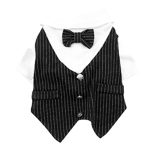 BUGUUYO Hundekleidung Aus Polyester Gentleman-Kleid Haustieranzug Spitzendekor Für Partys Geburtstage Hochzeiten Foto-Sessions Größe L BUGUUYO Hundekleidung Aus Polyester Gentleman-Kleid Haustieranzug Spitzendekor Für Partys Geburtstage Hochzeiten Foto-Sessions Größe L von BUGUUYO