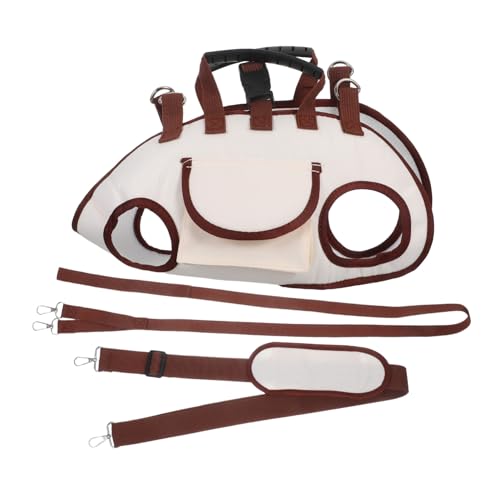 BUGUUYO Hunde gehen aus Tragetasche aus hundetragetasche s Hund schultertrage Kleiner Hundeträger Brusttasche für Haustiere Tragetuch für Hunde Katzenumhängetasche tragen Beige von BUGUUYO