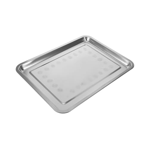 BUGUUYO Hundebox-tablett Vogel Toilettenschüssel Kaninchenstreu Bettpfannen Für Tiere Tiertablett Ersatz Für Hundeboxen Hundebox Tablett Tierzwinger Tablett Rostfreier Stahl Silver BUGUUYO Hundebox-tablett Vogel Toilettenschüssel Kaninchenstreu Bettpfannen Für Tiere Tiertablett Ersatz Für Hundeboxen Hundebox Tablett Tierzwinger Tablett Rostfreier Stahl Silver von BUGUUYO