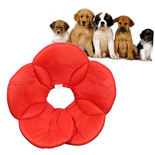 BUGUUYO Hundehalsband-schutzhülle Schwammhalsband Rot Bruch Polyester Größe L von BUGUUYO