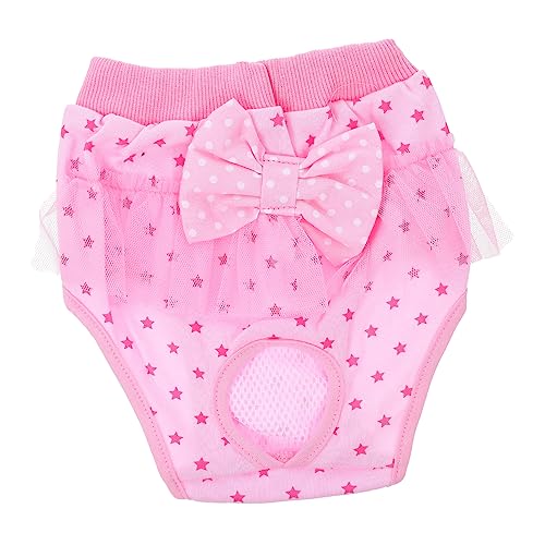 BUGUUYO Hundehöschen Für Hunde Atmungsaktive Hundepanties Wiederverwendbare Hunde Sanitäreinlage Größe Ideal Für Weibliche Hunde Während Der äufigkeit Haustierbedarf von BUGUUYO