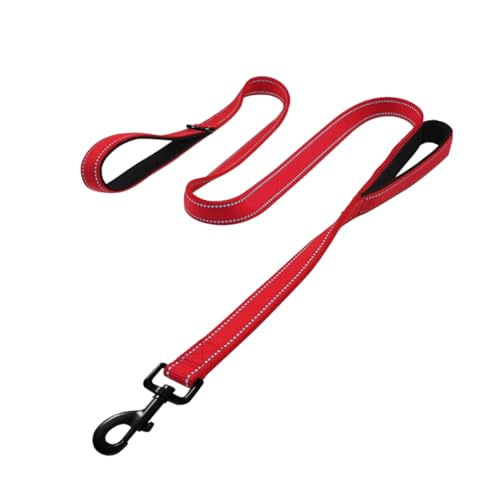 BUGUUYO Hundeleine mit Griffen reflektierende Leine für Haustiere rote Hundeleine aus Nylon für die von Hunden BUGUUYO Hundeleine mit Griffen reflektierende Leine für Haustiere rote Hundeleine aus Nylon für die von Hunden von BUGUUYO