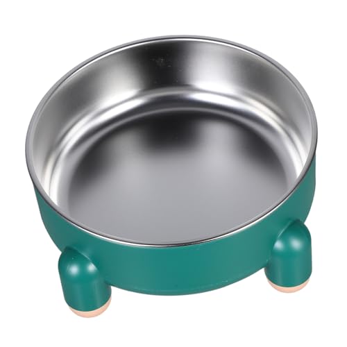 BUGUUYO Hundenapf Katzennapf Hund erhöhte Schüssel Haustierwasserschale Katzenfutterschale Futternapf für Hunde hundenäpfe aus Metall kleine Edelstahlschüssel Rostfreier Stahl Green BUGUUYO Hundenapf Katzennapf Hund erhöhte Schüssel Haustierwasserschale Katzenfutterschale Futternapf für Hunde hundenäpfe aus Metall kleine Edelstahlschüssel Rostfreier Stahl Green von BUGUUYO