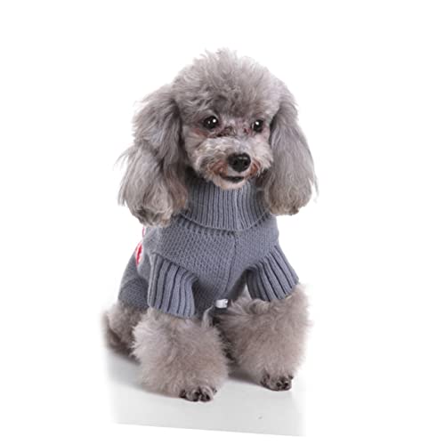 BUGUUYO Weihnachtswelpenkleidung Gestrickte Pullover Kleiner Hundepullover Baum Turm Großer Hund Kleine Hunde-Outfits Haustierkleidung Halloweenkostüm Welpen-Outfits Weihnachtskostüme Chef von BUGUUYO