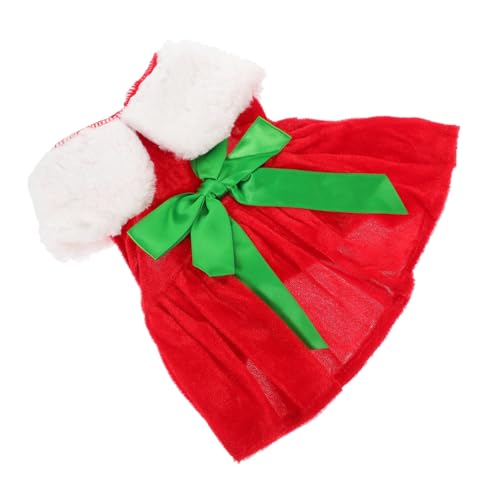 BUGUUYO Hunderock Mit Schleife Weihnachtsoutfit Für Hunde XXS Hundebekleidung Welpenträger Welpen Pads Züchten Hundekostüme Windhund Welpen-Essentials Hund Tuch Goldener Samt BUGUUYO Hunderock Mit Schleife Weihnachtsoutfit Für Hunde XXS Hundebekleidung Welpenträger Welpen Pads Züchten Hundekostüme Windhund Welpen-Essentials Hund Tuch Goldener Samt von BUGUUYO