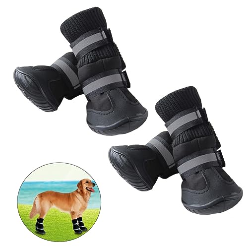 BUGUUYO Hundeschuhe Für rutschfest Schutzschuhe Für Outdoor Aktivitäten Pfotenschutz Für Kleine Und Mittlere von BUGUUYO