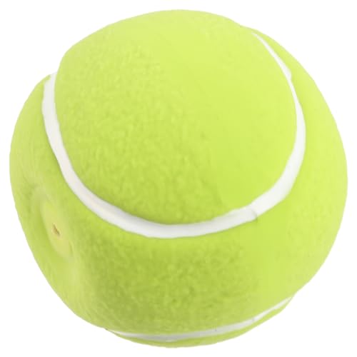 BUGUUYO Hundespielzeugball Interaktives Hundespielzeug Kauspielzeug Zum Zahnen Quietschspielzeug Für Hunde Zahnball Für Unzerstörbarer Hundeball Hundesportball Gummi Kleiner Hund von BUGUUYO