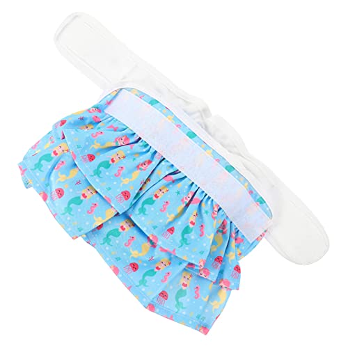 BUGUUYO Hygienehose für Hunde behandeln Hunde-PIPI-Pads Pfote Straps hundewindel Dog Diapers Hundehöschen Hündchenwindeln Welpenschutzhose Hygienehose für Welpen TPU Blue von BUGUUYO