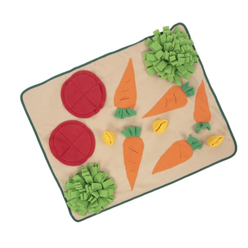 BUGUUYO Karotten-schnüffelpads Stinkende Schnüffelmatte Dekorative Fressmatte Schnüffelkissen Für Hunde Hundespielzeug Kleine Hunde Kaninchen Schnüffelmatte Fütterungsmatte Polarfleece BUGUUYO Karotten-schnüffelpads Stinkende Schnüffelmatte Dekorative Fressmatte Schnüffelkissen Für Hunde Hundespielzeug Kleine Hunde Kaninchen Schnüffelmatte Fütterungsmatte Polarfleece von BUGUUYO