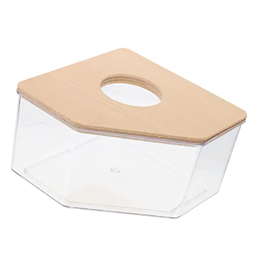 BUGUUYO Hamster Sandbad Box Haustier Sandbad Behälter für Bucatsate Leicht-Reinigen Acryl Holz Konstruktion BUGUUYO Hamster Sandbad Box Haustier Sandbad Behälter für Bucatsate Leicht-Reinigen Acryl Holz Konstruktion von BUGUUYO