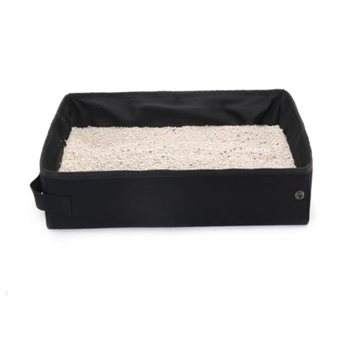 BUGUUYO Kasten Wasserdichtes Katzenstreubecken Tragbare Katzentoilette Katzentoilettentrainer Tiertoiletten Katzenboxen Für Wohnungskatzen Katzenbedarf Kätzchen Litterbox Black BUGUUYO Kasten Wasserdichtes Katzenstreubecken Tragbare Katzentoilette Katzentoilettentrainer Tiertoiletten Katzenboxen Für Wohnungskatzen Katzenbedarf Kätzchen Litterbox Black von BUGUUYO