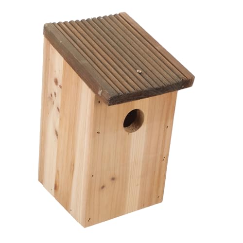 BUGUUYO Hängender Vogelnistkasten für draußen Vogelhäuschen aus Holz für draußen Set für Haustiervögel Nest BUGUUYO Hängender Vogelnistkasten für draußen Vogelhäuschen aus Holz für draußen Set für Haustiervögel Nest von BUGUUYO