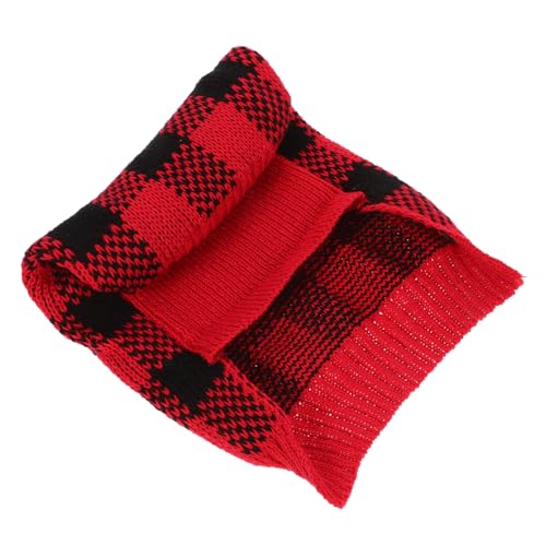 BUGUUYO Entzückender Pullover Für Kätzchen Und Welpen Kariert Gestrickt Für Hunde Warm Und Bequem Für Kalte Tage von BUGUUYO