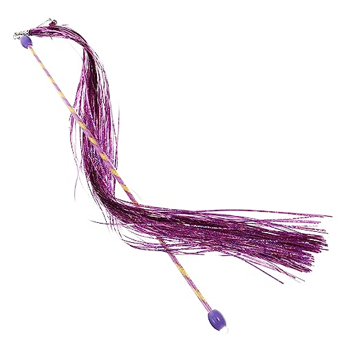 BUGUUYO Katze Necken Stick Katze Glitter Quaste Angeln Dekorative Necken Spielzeug Für Teaser Interaktives Spielzeug von BUGUUYO