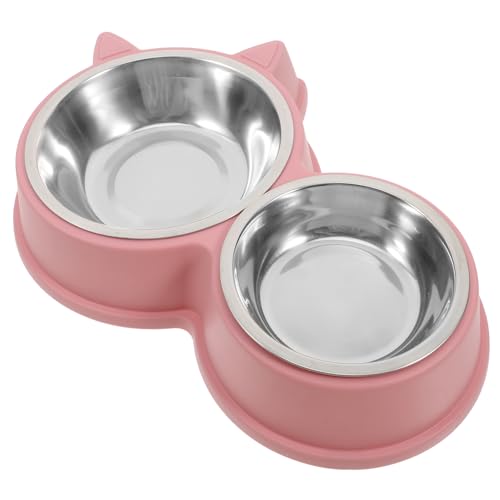 BUGUUYO Katzen- Und Hundenapf Wasserschale Aus Edelstahl Hundeteller Zum Essen Langsamer Futterspender Für Katzen Hundehütte Wassernapf Futternäpfe Für Katzen Isolierter Hundenapf PVC Rosa BUGUUYO Katzen- Und Hundenapf Wasserschale Aus Edelstahl Hundeteller Zum Essen Langsamer Futterspender Für Katzen Hundehütte Wassernapf Futternäpfe Für Katzen Isolierter Hundenapf PVC Rosa von BUGUUYO