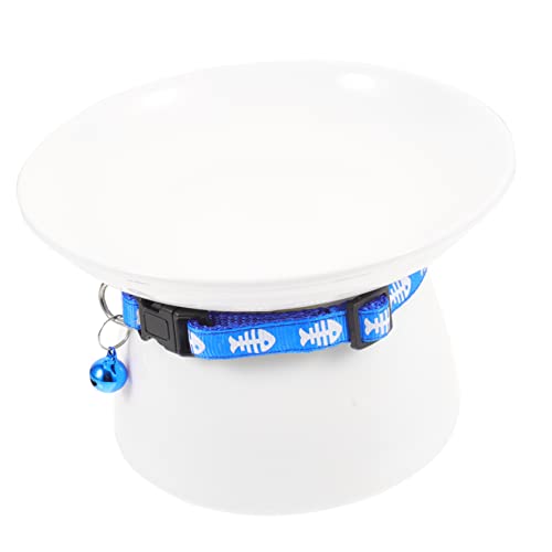 BUGUUYO Katzenfutter-Becken erhöhte kleine hundenäpfe Katze erhöhte Schalen Erhöhte Katzennäpfe mit Ständer Futterspender pet Bowl hundeartikel erhöhter Futternapf Katzengericht Keramik von BUGUUYO