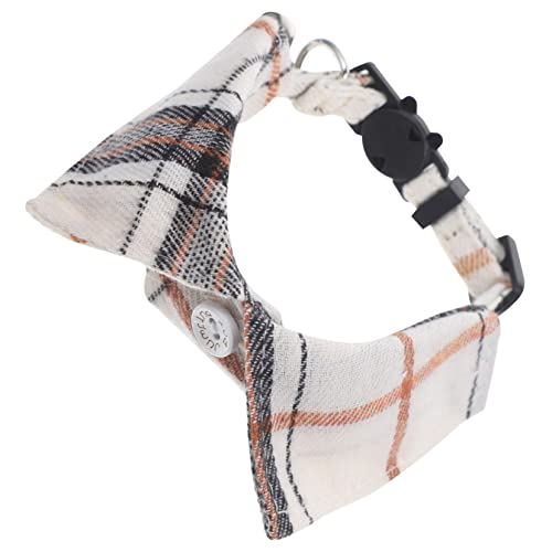 BUGUUYO Katzenhalsband Verstellbar Kariertes Design Mit Kätzchenhalsband Glocke Modisches Haustier-Halsband BUGUUYO Katzenhalsband Verstellbar Kariertes Design Mit Kätzchenhalsband Glocke Modisches Haustier-Halsband von BUGUUYO