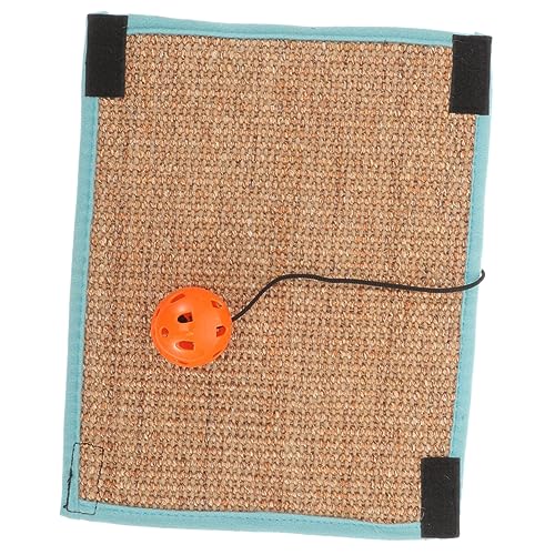 BUGUUYO Modisches Sisal-Trommel-Katzenkratzbrett Glocke sicheres Spielzeug für Haustier-Katzen-Kätzchen BUGUUYO Modisches Sisal-Trommel-Katzenkratzbrett Glocke sicheres Spielzeug für Haustier-Katzen-Kätzchen von BUGUUYO