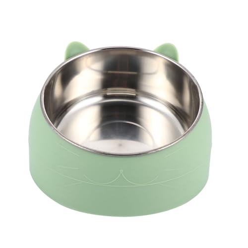 BUGUUYO Erhöhter Edelstahl Katzenfutter Und Wassernapf Mit Nackenstütze Schräges Design Für Komfortables Fressen Für Kleine Hunde Und Katzen Futterverschwendung BUGUUYO Erhöhter Edelstahl Katzenfutter Und Wassernapf Mit Nackenstütze Schräges Design Für Komfortables Fressen Für Kleine Hunde Und Katzen Futterverschwendung von BUGUUYO