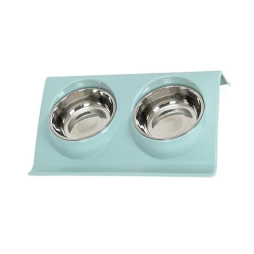 BUGUUYO Z-Form Edelstahl Haustier-dualschüssel Für Katze Und Hund Abnehmbarer Einfacher Zu Reinigender Futter Und Wasserspender Farblich Abgestimmt Blau BUGUUYO Z-Form Edelstahl Haustier-dualschüssel Für Katze Und Hund Abnehmbarer Einfacher Zu Reinigender Futter Und Wasserspender Farblich Abgestimmt Blau von BUGUUYO