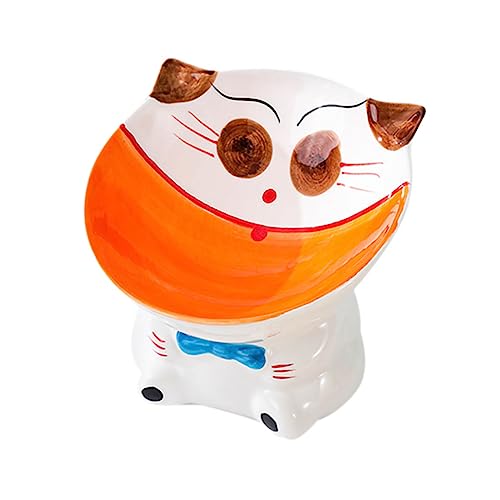 BUGUUYO Katzenschüssel Aus Keramik Geschirrzubehör Für Haustierpartys Futterstation Für Haustiere Erhöhter Futterautomat Für Hunde Fressnäpfe Für Hunde Futternapf Geschirrkorb Hund Katze von BUGUUYO