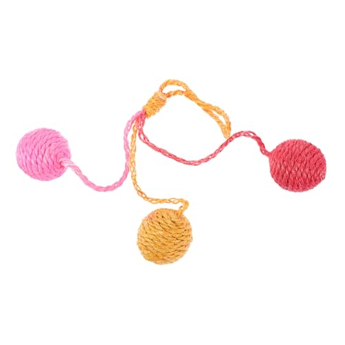 BUGUUYO Hängendes Sisalball Katzenspielzeug Für Indoor Interaktives Kratzspielzeug Für Katzen Mit Langlebigem Design Und Spielverhaltens Für Beschäftigung Und Krallenpflege BUGUUYO Hängendes Sisalball Katzenspielzeug Für Indoor Interaktives Kratzspielzeug Für Katzen Mit Langlebigem Design Und Spielverhaltens Für Beschäftigung Und Krallenpflege von BUGUUYO