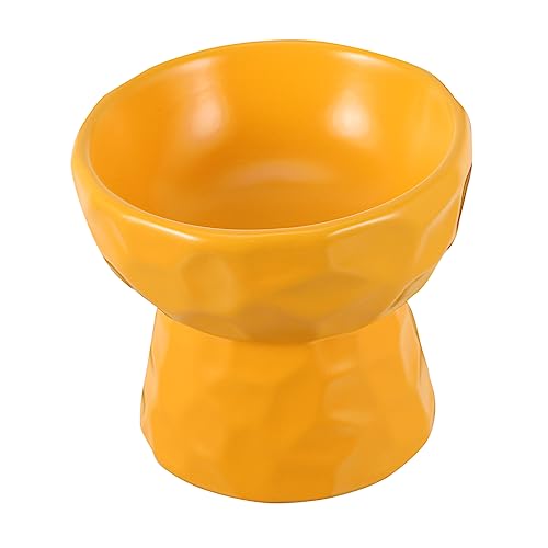 BUGUUYO Keramikschale Edelstahl-Hundenäpfe Futternäpfe für Katzen Essen pet Water Bowl pet Supplies Wasserspender für Kätzchen Hund behandelt Becken hohe Füße Futternapf von BUGUUYO