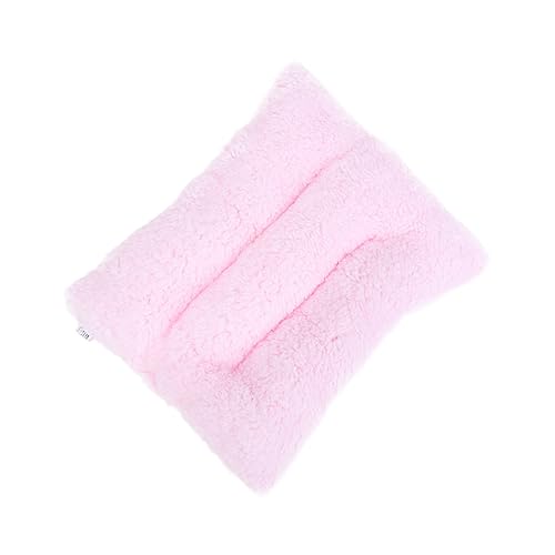 BUGUUYO Meerschweinchen Kaninchenkäfig Wintermatte Kaninchenbedarf Igelkäfig Hasenbett Hasenzubehör Kleine Fleecedecke Schlafmatte Winter Hamster Pad Kaninchenbett Kälteschutz von BUGUUYO