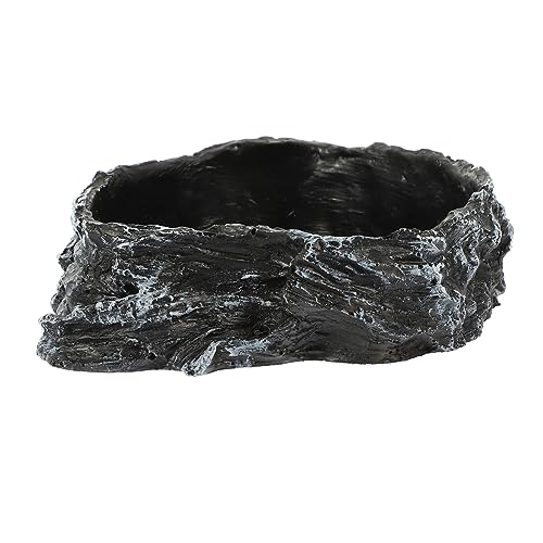 BUGUUYO Tortoise Wassernapf Für Reptilien Futter Und Wasserbehälter Dekoratives Terrarium-zubehör Stabiler Napf Für Schildkröten Eidechsen Und Spinnen Für Haustierbedarf von BUGUUYO