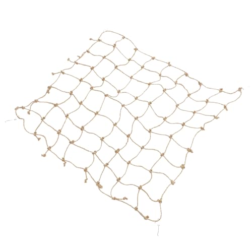 BUGUUYO Hamster Kletternetz Mit Haken Vogelspielzeug Aus Naturhanf Für Vögel Nagetiere Und Andere Kletternde Haustiere Für Käfige Und Hängematten -Format von BUGUUYO