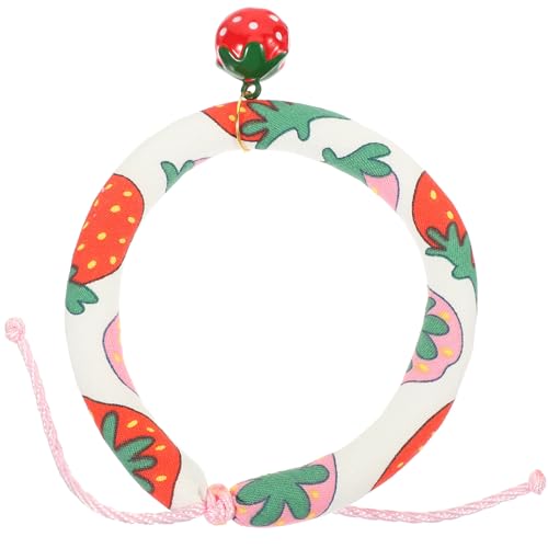 BUGUUYO Katze Halsband Verstellbar Mit Glöckchen Stilvolles Katzenhalsband Für Haustiere Weich Und Atmungsaktiv Für Tägliches Tragen Und Besondere Anlässe Anpassbar Für Kätzchen von BUGUUYO