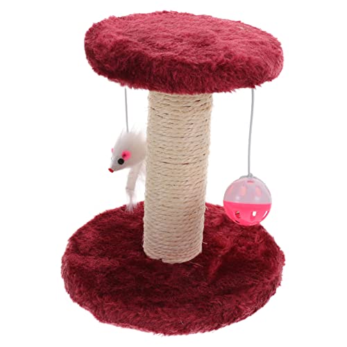 BUGUUYO Kratzbaum für Katzen Im Innenbereich Doppelt Dicker Sisal-stab Katzennagelfeile Bequem Einfache Installation von BUGUUYO