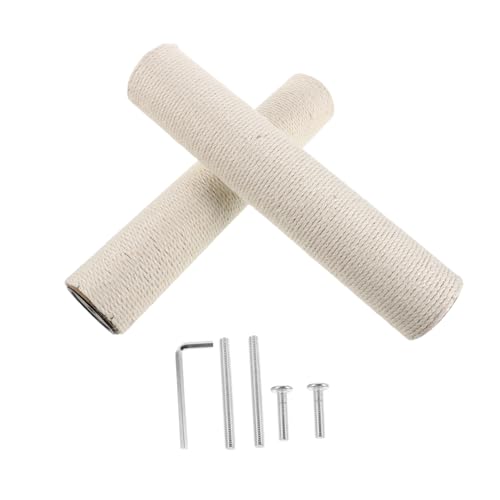 BUGUUYO Kratzpfosten Ersatz für Katzenbaum Langlebiger Sisal Kratzstamm mit Schrauben Kratzsäule Nachfüllung für Indoor Katzenmöbel Einfache Schützt Möbel Kleinen und Großen Räumen von BUGUUYO