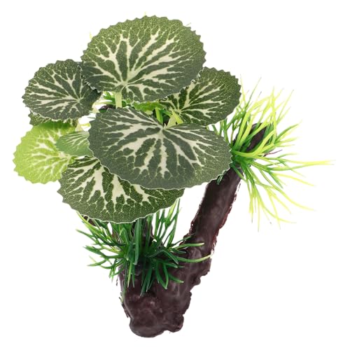 BUGUUYO Künstliche Wasserpflanzen Schlange Künstliche Aquarienpflanze Kühler Wasser- Tank Aquarium Aquarienlandschaft Reptil Pflanzen Für Terrarium Bausatz Netz Wasserblattgras Plastik von BUGUUYO