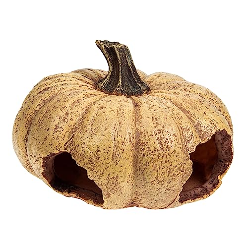 BUGUUYO Aquarium Kürbis Halloween Aquariumcar Reptile Cave Dekorative Reptile Hideout Verschleiß-beständig Kürbis BUGUUYO Aquarium Kürbis Halloween Aquariumcar Reptile Cave Dekorative Reptile Hideout Verschleiß-beständig Kürbis von BUGUUYO