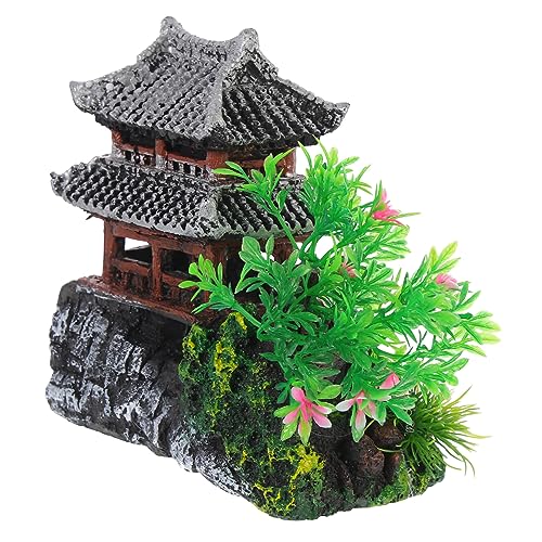 BUGUUYO Dekoratives Aquarium Ornament Resin Künstliches Haus Für Fischbecken Dekoration Für Aquarien Einfach Zu Pflegen Lebendige Für Ihre Fische von BUGUUYO